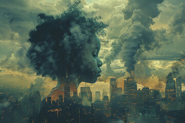 A visual depiction of environmental justice, showcasing communities impacted by pollution and advocating for equitable environmental policies.