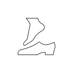 Take off your shoes icon. Public information symbol modern, simple, vector, icon for website design, mobile app, ui. Vector Illustration
