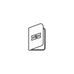 Passport icon. Document symbol modern, simple, vector, icon for website design, mobile app, ui. Vector Illustration