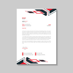 Corporate business letterhead template design