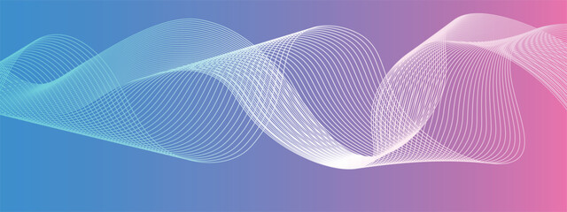 Abstract wavy line background, wavy pattern, stylish line art and web background, transparent line effect design