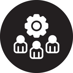 collaboration glyph icon