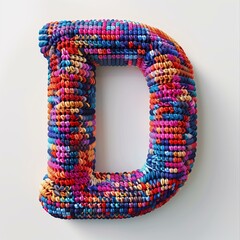 3D crocheted letters