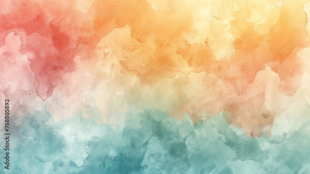Poster pastel gradient background layered with subtle watercolor textures, transitioning smoothly from pale