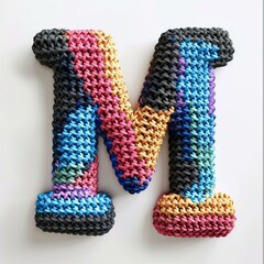 3D crocheted letters
