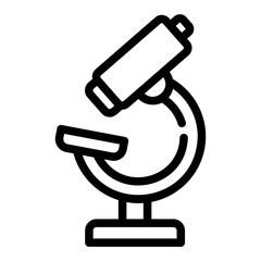 microscope outline icon