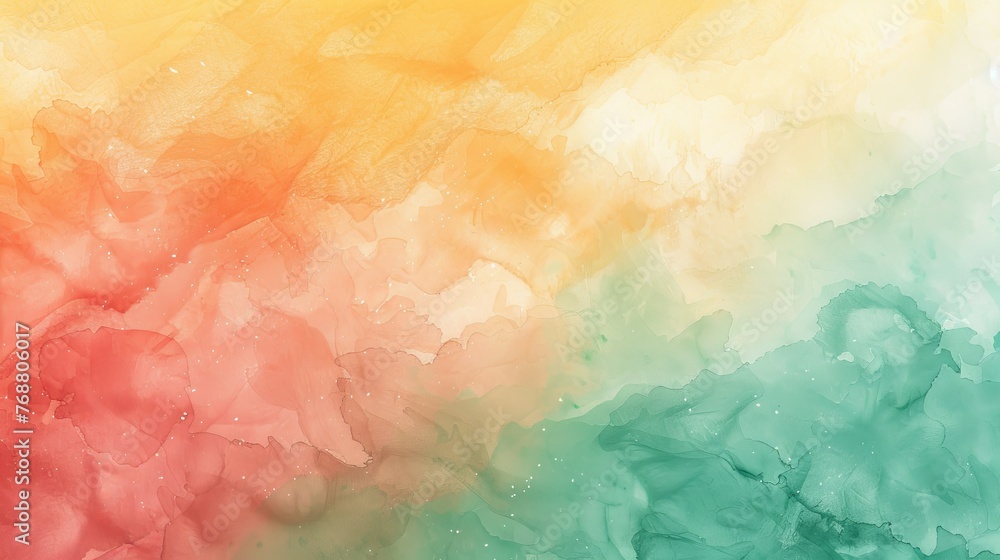 Poster pastel gradient background layered with subtle watercolor textures, transitioning smoothly from pale