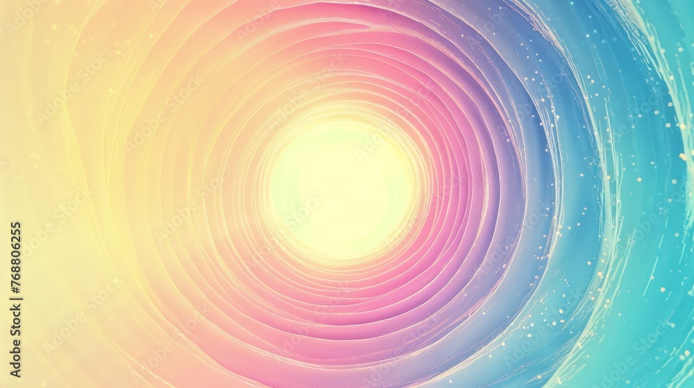 Poster pastel gradient background with a radial gradient style, blending soft lemon yellow with hints of la