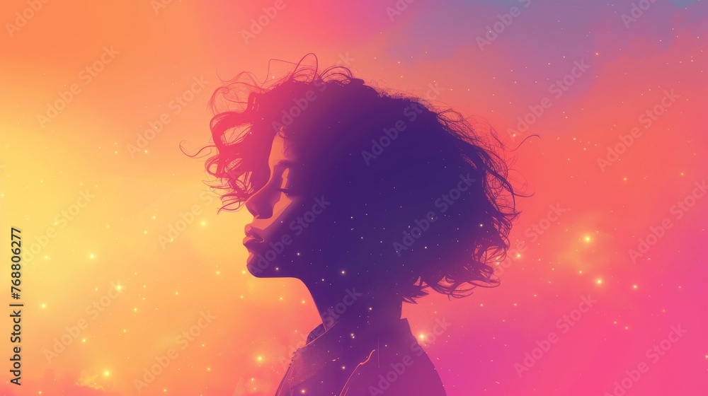 Poster pastel gradient background with a soft vignette effect, enhancing the focal point and creating a sen