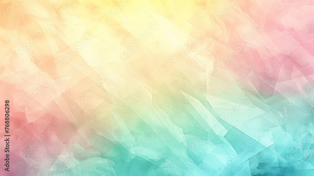 Aufkleber pastel gradient background with layering textures, overlaying a subtle geometric pattern on a smooth