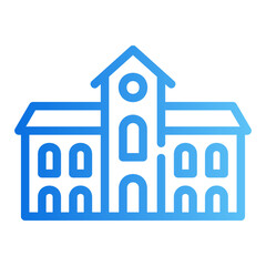 university gradient icon