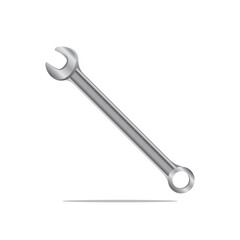 Wrench on white background. mechanical device