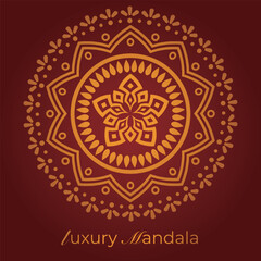 Luxurious mandala pattern background, circular pattern vector design