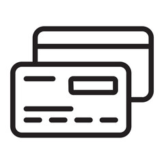 credit cards line icon