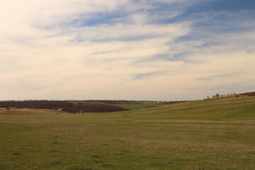 Obraz premium A large white sign in a field
