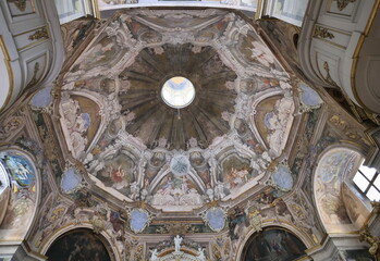 Interior of church Santa Maria della carità, Brescia