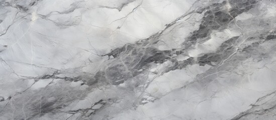 A detailed view of a grey marble surface, showcasing its intricate veining and smooth texture. This high-resolution image captures the Italian grey effect of the marble, perfect for abstract interior