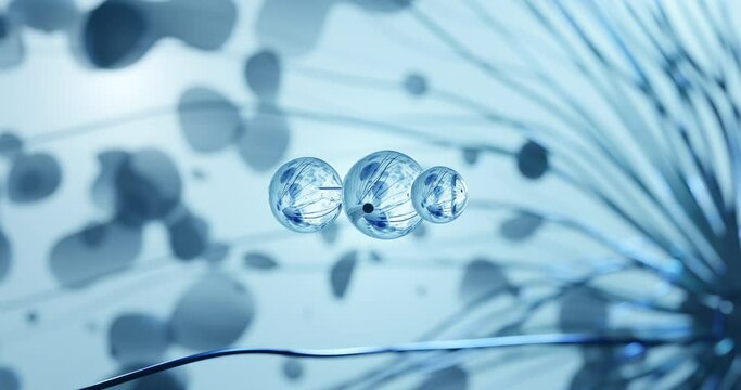 Hydrogen cyanide rotating molecular 3d structure ball-and-stick model, looped video prussic acid