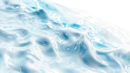 Soft Blue Waves on Transparent Background PNG