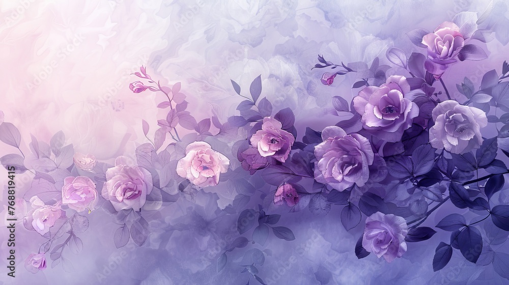 Poster pastel gradient background with overlay blending mode, seamlessly blending a soft lavender gradient 