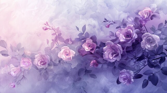 pastel gradient background with overlay blending mode, seamlessly blending a soft lavender gradient with a delicate floral pattern for an elegant look.