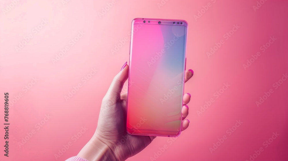 Poster pastel gradient background with responsive design considerations, ensuring optimal visual appeal acr