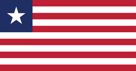 National Flag of Liberia, Liberia sign, Liberia Flag - obrazy, fototapety, plakaty