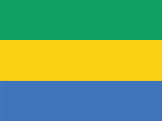 National Flag of Gabon, Gabon sign, Gabon Flag