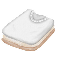 watercolor folded clothes painting clip art, household illustration png