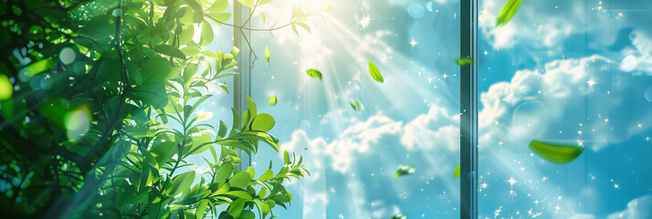 Spring Sunshine Through Fresh Green Leaves: A Celebration of Growth and New Beginnings