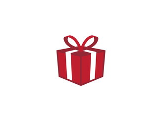 Gift box logo vector design