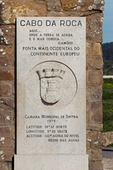 monument at cabo da roca in Portugal - 768823220