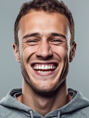 Obraz premium A young man with a beaming smile