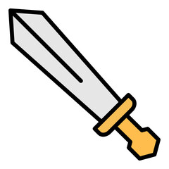 Sword Icon Element For Design