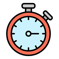 Stopwatch Icon Element For Design