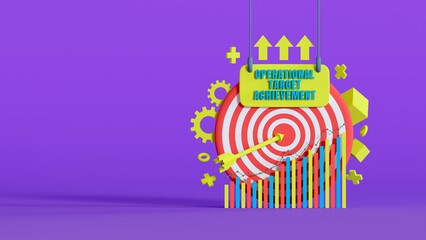 Company target concept. encompasses achievements in operational efficiency, such as production targets, cost efficiency, or product quality.