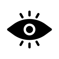 vision glyph icon
