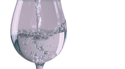 Water Glass Drip with Transparent Background PNG