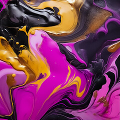 Colorful Marble Ink Background