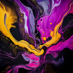 Colorful Marble Ink Background