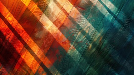 Colorful Striped Abstract Background with Geometric Texture and Grunge Elements