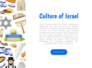 Welcome to Israel Travel Banner Design Vector Template