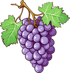 Fototapeta premium Illustration of Grapes