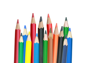 Multi-color of Wooden Crayons pencils with transparent image of PNG format extension. - 768829023