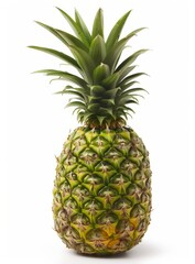Fototapeta premium Close Up of a Pineapple on White Background