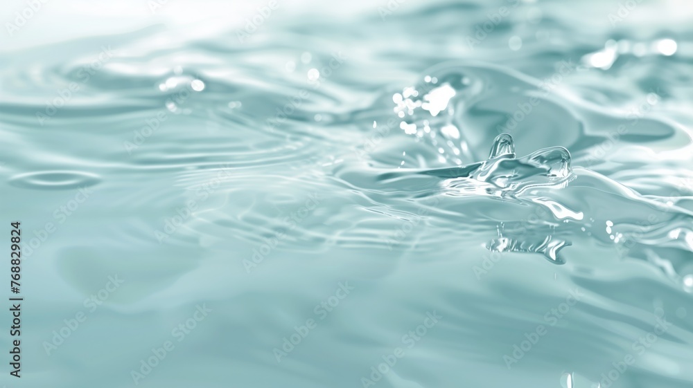 Poster close-up of tranquil water ripples, creating a serene and minimalist pattern