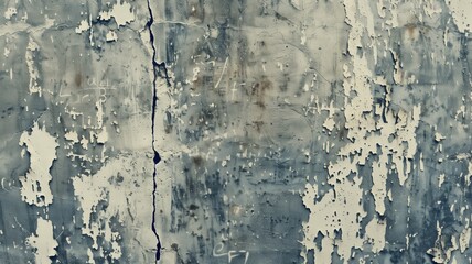 Obraz premium An abstract view of a weathered concrete wall with peeling paint and visible wear