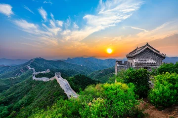 Fotobehang The Great Wall of China. Famous travel destinations in China. © ABCDstock