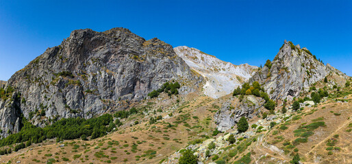 Panoramic landscape of the Mount Pinovo in Macedonia, Greece
