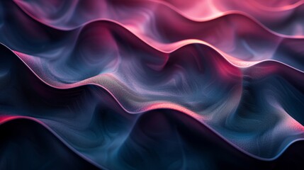 Abstract three dimensional color waves background. - obrazy, fototapety, plakaty